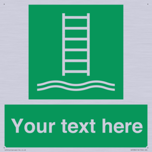 Custom sign safe condition Embarkation ladder